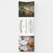 Any Theme Bridal Shower Modern 2 Photo Welcome Banner (Vertical)