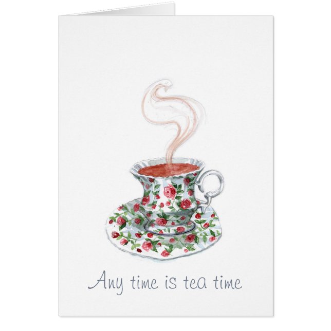 Any time is tea time cards (Front)
