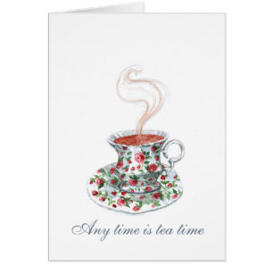 Any time is tea time cards