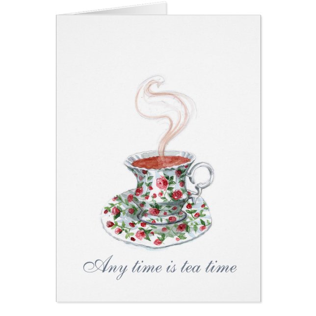 Any time is tea time cards (Front)