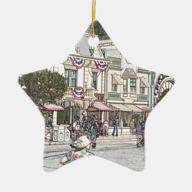Any Town, USA Ceramic Ornament (Front)