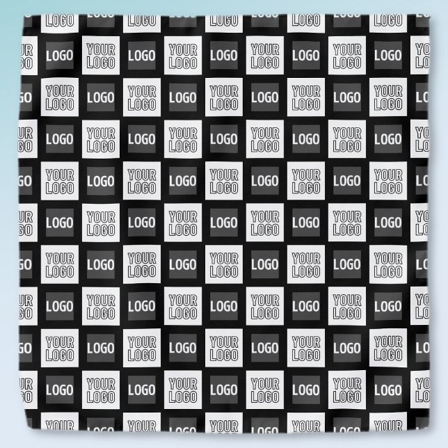 Any Two Logos or Images Repeating Pattern Bandana (Creator Uploaded)