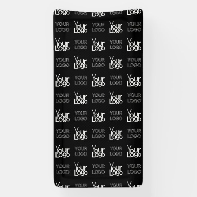 Any Two Logos or Images Repeating Pattern Banner (Vertical)