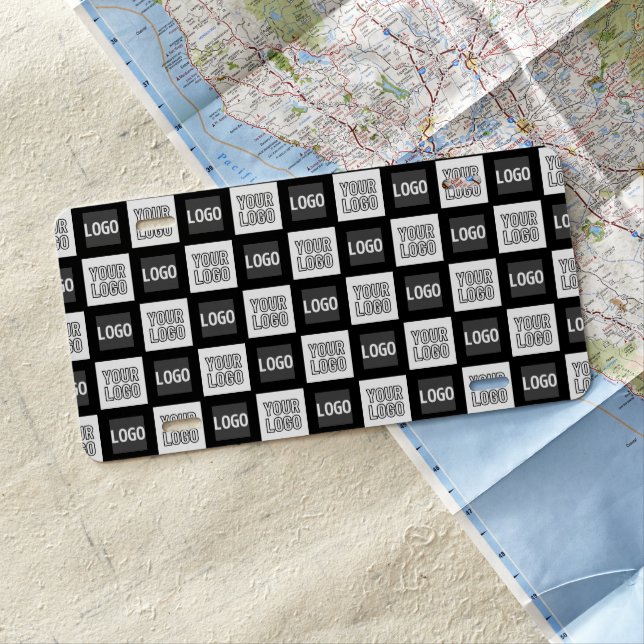 Any Two Logos or Images Repeating Pattern License Plate (In Situ)