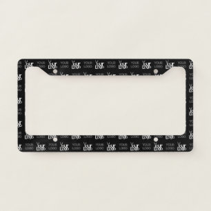 Any Two Logos or Images Repeating Pattern License Plate Frame