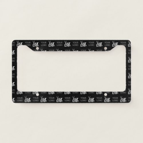 Any Two Logos or Images Repeating Pattern License Plate Frame
