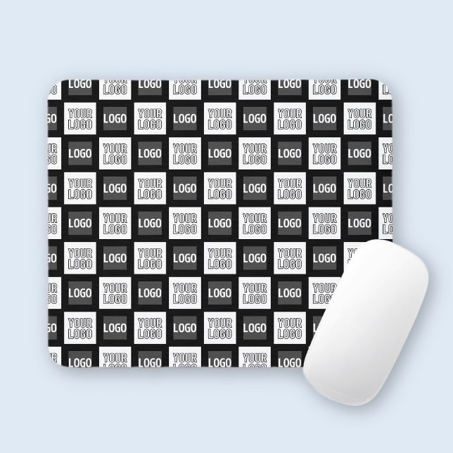 Any Two Logos or Images Repeating Pattern Mouse Pad (Creator Uploaded)