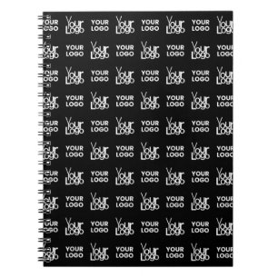 Any Two Logos or Images Repeating Pattern Notebook