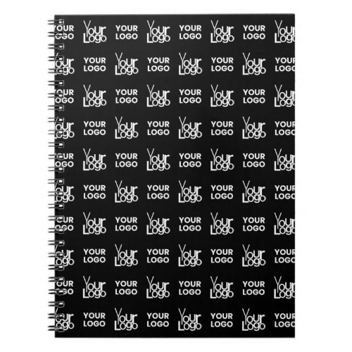 Any Two Logos or Images Repeating Pattern Notebook