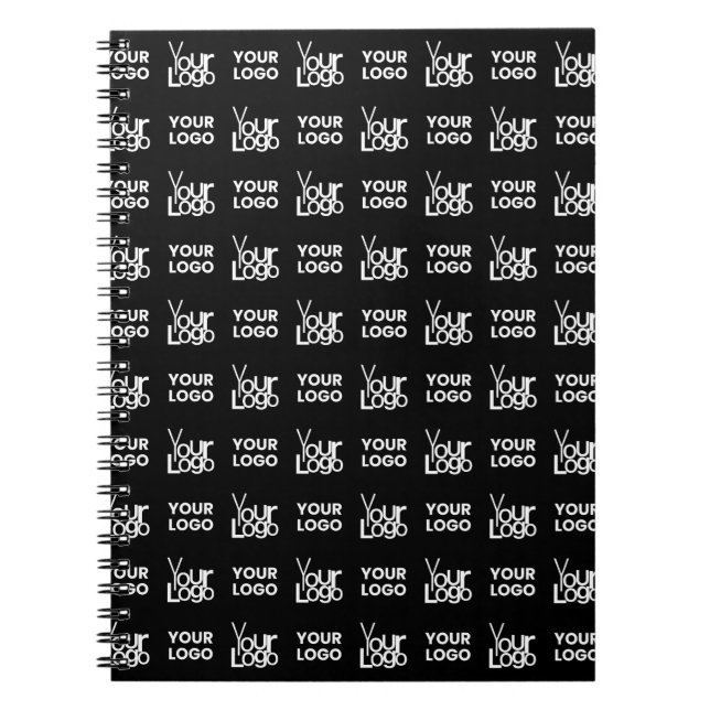 Any Two Logos or Images Repeating Pattern Notebook (Front)
