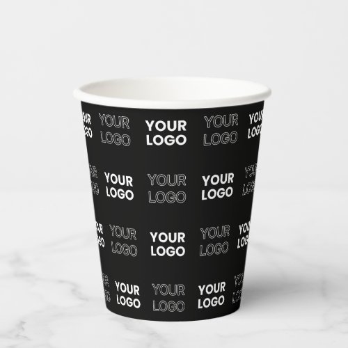 Any Two Logos or Images Repeating Pattern Paper Cups
