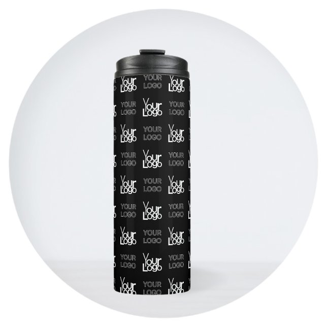 Any Two Logos or Images Repeating Pattern Thermal Tumbler (Creator Uploaded)