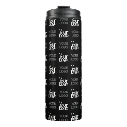 Any Two Logos or Images Repeating Pattern Thermal Tumbler