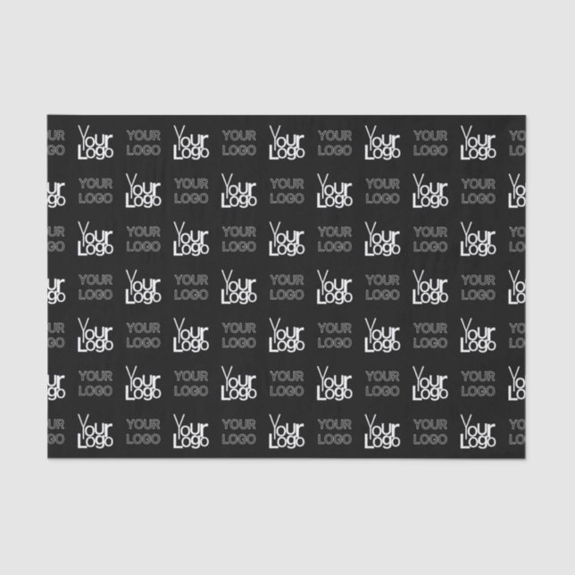 Any Two Logos or Images Repeating Pattern Tissue Paper (Front)
