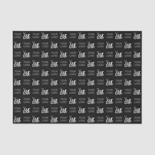 Any Two Logos or Images Repeating Pattern Tissue Paper (Front)