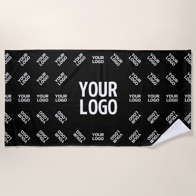 Any Uploaded Image Design or Logo | Unique Patten Beach Towel (Front)