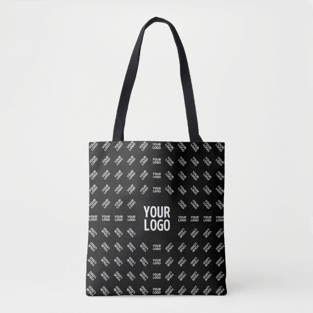 Any Uploaded Image Design or Logo | Unique Patten Tote Bag (Front)
