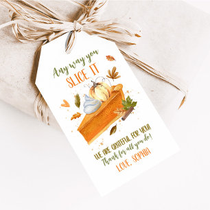 Any way you Slice It Pumpkin Thanksgiving Gift Tags