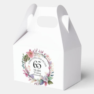 Any Wedding (65) Elegant Floral Anniversary Favor Boxes