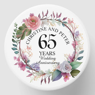 Any Wedding (65) Elegant Floral Anniversary Mini Candle Favors