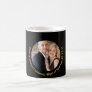 ANY Wedding Anniversary Black Gold Marble PHOTO Coffee Mug