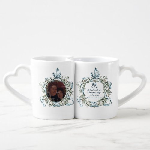 ANY Wedding Anniversary Commemorative Coffee Mug Set