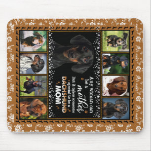 Any Woman Can Be A Dachshund Mom Dog Love Blanket Mouse Pad