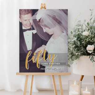 ANY YEAR - 50th Wedding Anniversary & Photo Foam Board