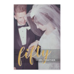 ANY YEAR - 50th Wedding Anniversary & Photo Invitation ANY YEAR - 50th Wedding Anniversary & Photo Invitation