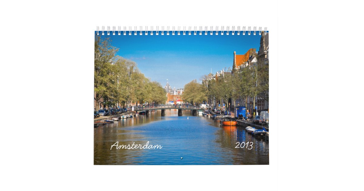 Any Year Amsterdam Wall Calendar