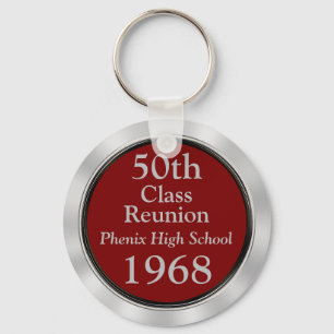 Any Year, Any Color Class Reunion Gift Ideas Keychain
