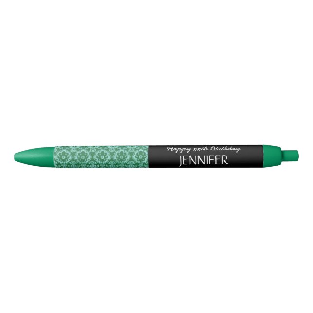 Any Year Birthday For Her Trendy Damask A22G Pen (Front)