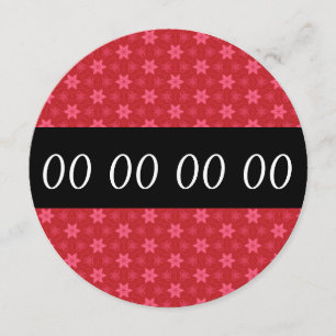 Any Year Birthday Party Modern RED STARS V11A Invitation