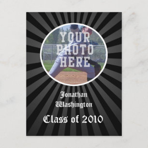 Any Year~ Black Spotlight Graduation Announcement