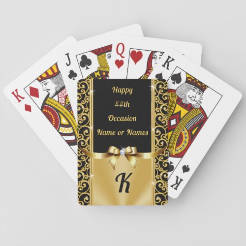 Any YEAR Cheap Birthday Gifts Anniversary Gift  Playing Cards