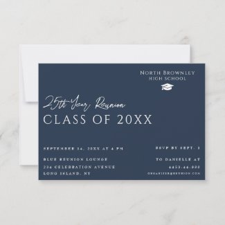 Any Year Class Reunion Design Invitation