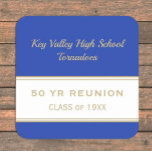 Any Year Custom Class Reunion party Paper Coaster<br><div class="desc">Make your reunion  more special with these custom coasters</div>