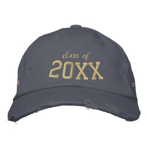 Any Year Custom Embroidered Graduation Hat