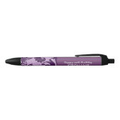 Any Year Damask Birthday For Her Purple A01 Black Ink Pen (Top)