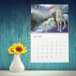 Any Year Enchanting Unicorn Family Foals Fantasy Calendar<br><div class="desc">This design may be personalized in the area provided by changing the photo and/or text. Or it can be customized by choosing the click to customize further option and delete or change the color of the background, add text, change the text color or style, or delete the text for an...</div>