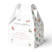 Any Year Floral Little Wildflower Birthday  Favor Boxes