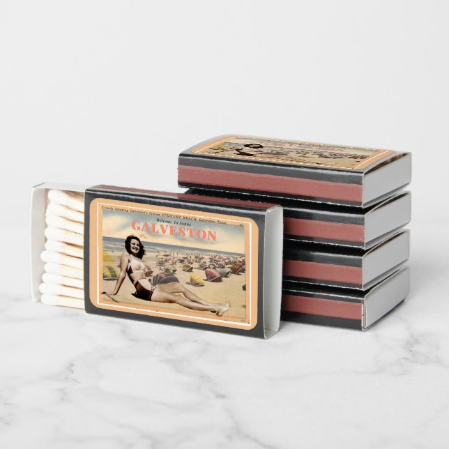 Any Year | Retro Photo Milestone Birthday Favor Matchboxes (Stacked)