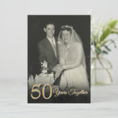 Any Year Together Wedding Anniversary Photo Invitation (Standing Front)