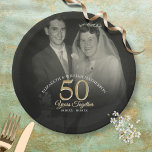 Any Year Together Wedding Anniversary Photo Paper Plates<br><div class="desc">A chic wedding photo anniversary paper plate that's perfect for any year anniversary. You can customize the color to match your anniversary celebration. Designed by Thisisnotme©</div>