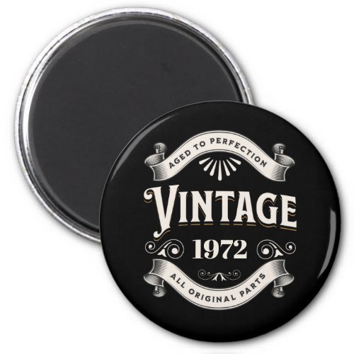 Any Year Vintage Birthday Magnet