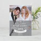 ANY YEAR - Wedding Anniversary Invitation (Standing Front)