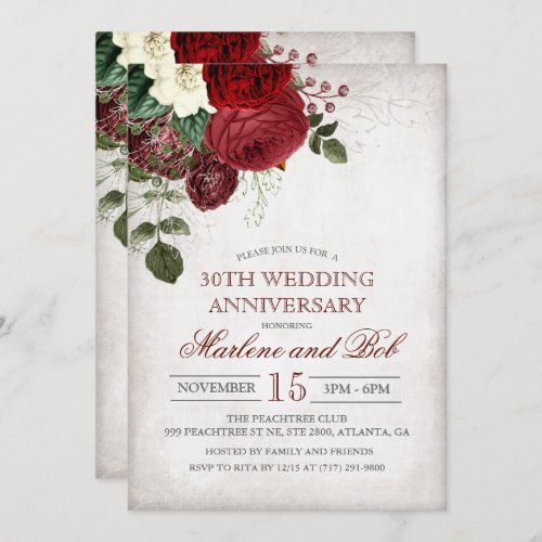 ANY YEAR _ Wedding Anniversary Invitation