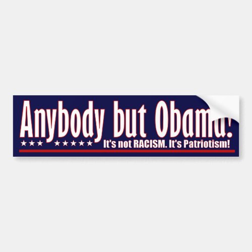 Anybody But Obama Bumper Sticker
