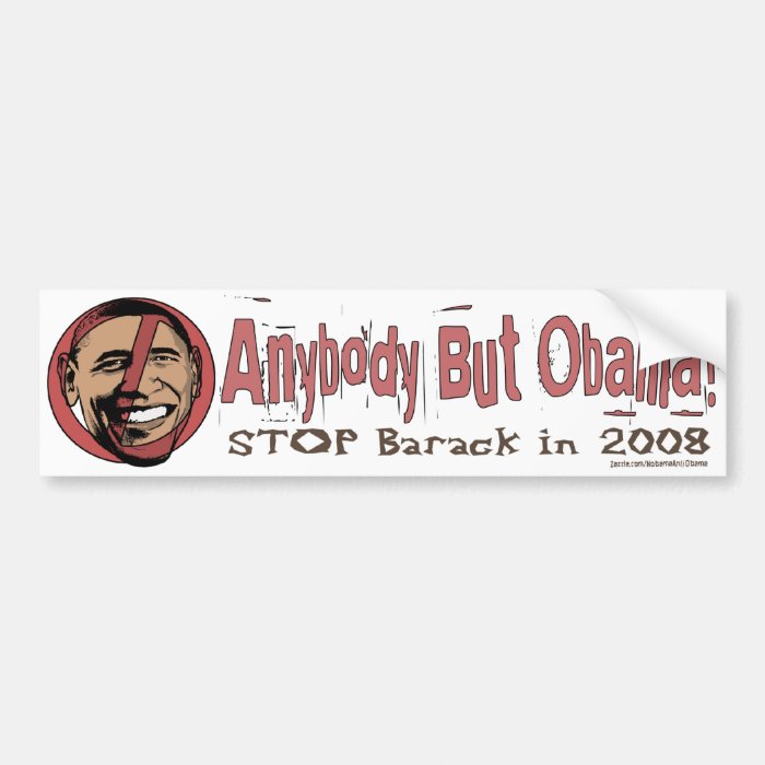 Anybody But Obama Bumper Sticker