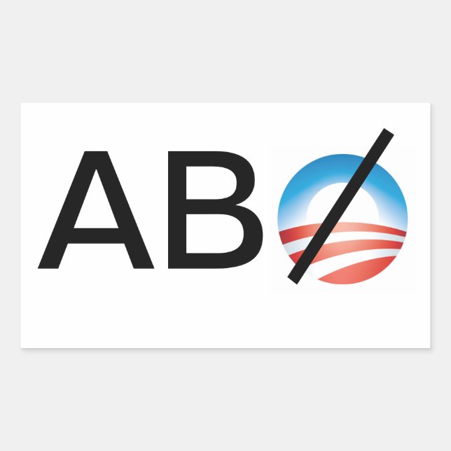 Anybody But Obama Rectangular Sticker (Front)